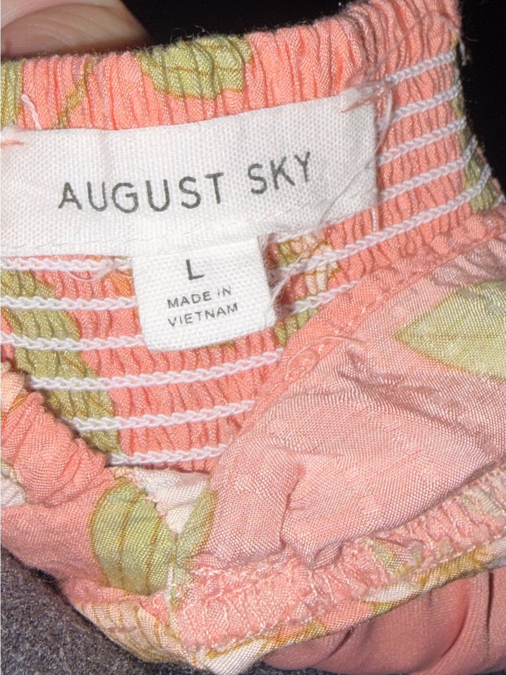 August Sky Women's Pink Floral Maxi Dress